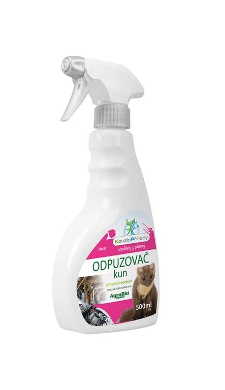 Nálevka na odpuzování kun a jejich trusu