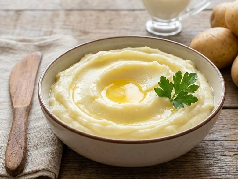 Kráječ brambor na kaši s petrželkou