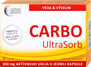 Suplement pro nadýmání s aktivním uhlím
