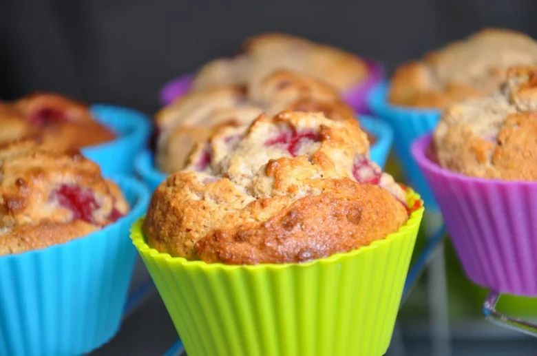 Gluten-free muffins in colorful liners
