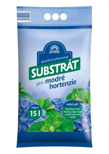 Substrát pro modré hortenzie na balkon