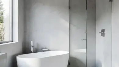 Jak vybrat betonovou stěrku do koupelny - ilustrační foto