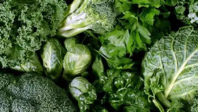Assorted green vegetables