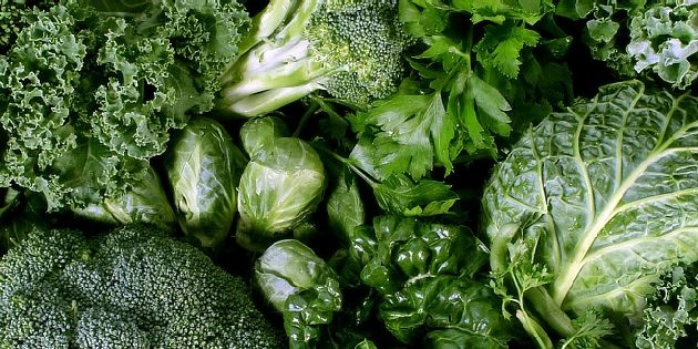 Assorted green vegetables