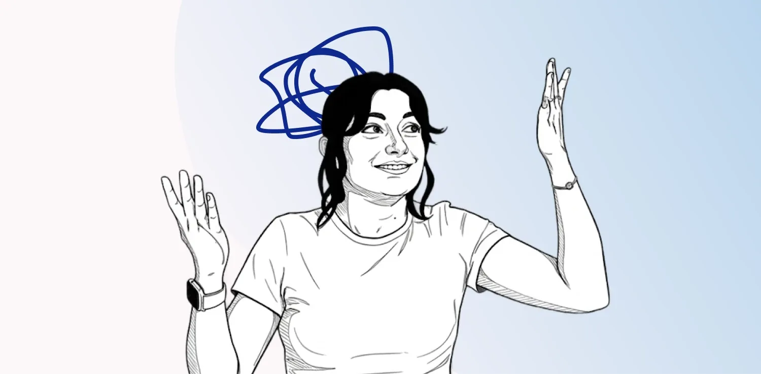 Žena s rukama zvednutýma vzhůru jako symbol sebevědomí.